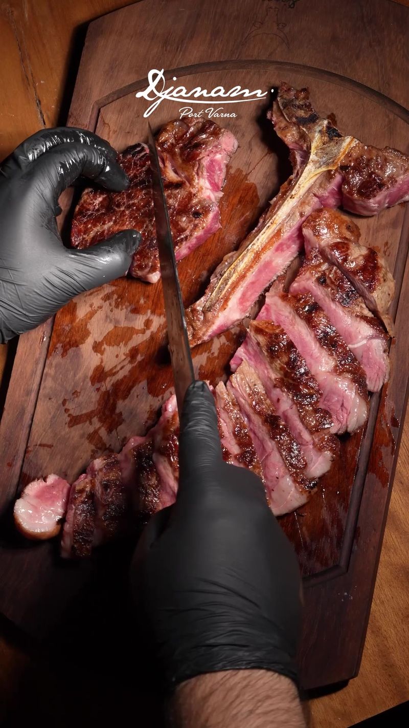 T-bone, from the grill to the board